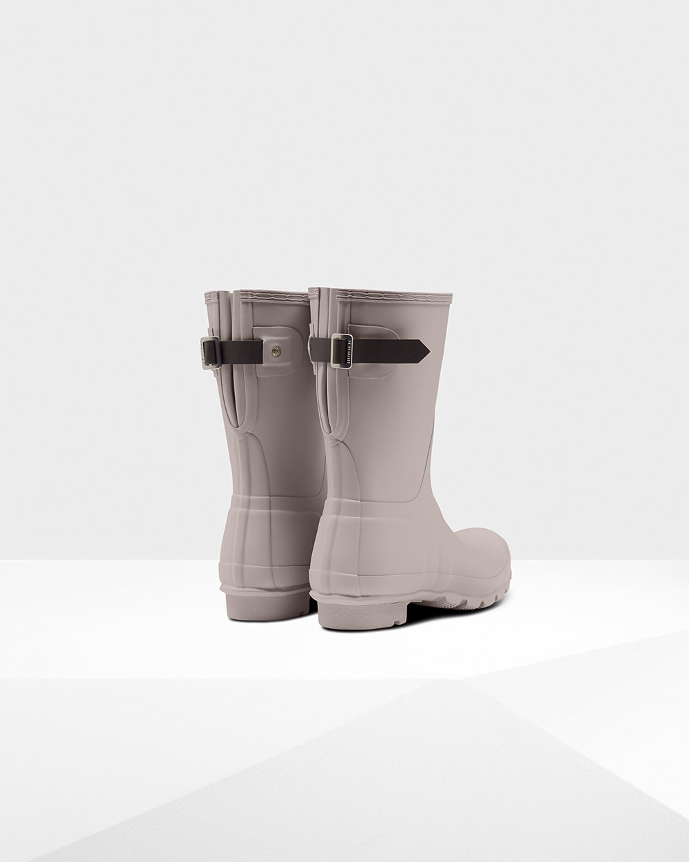 Women Hunter Original Back Adjustable | Short Rain Boots Grey | NZ-24169-KTBM